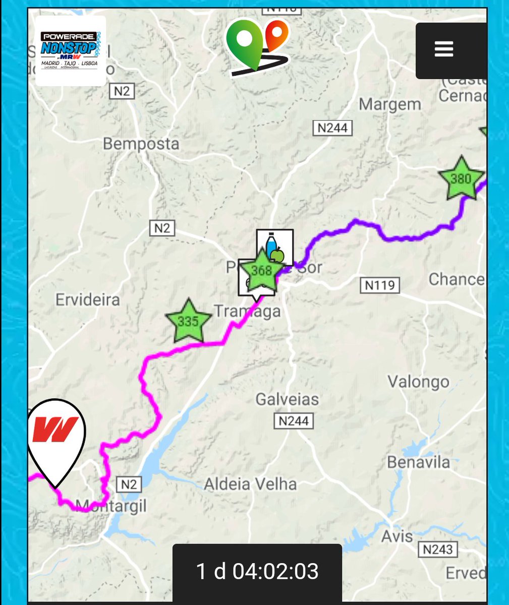Continuamos 3° a unos 30' de los 2°.
Si siguen a este ritmo, antes de media noche llegarán a #Lisboa.
#PWDNonStop2018

#edalarteciclo 
#cremdeluxartesanos
#HelariaLaRotonda
<a href="/4bikershop/">4bikershop</a>
#DanausRuedas
<a href="/SportingPursuit/">Sporting Pursuits</a>
<a href="/FMCICLISMO/">fmciclismo</a>