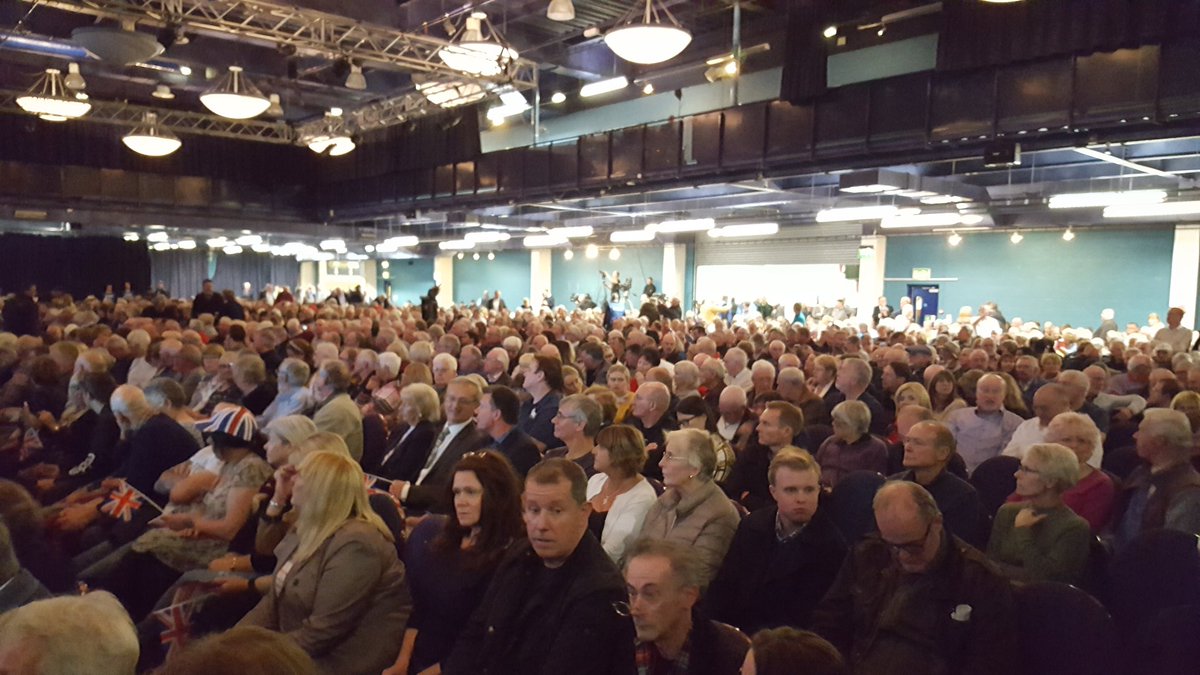 Crowds attend major Brexit rally at University of Bolton Stadium
