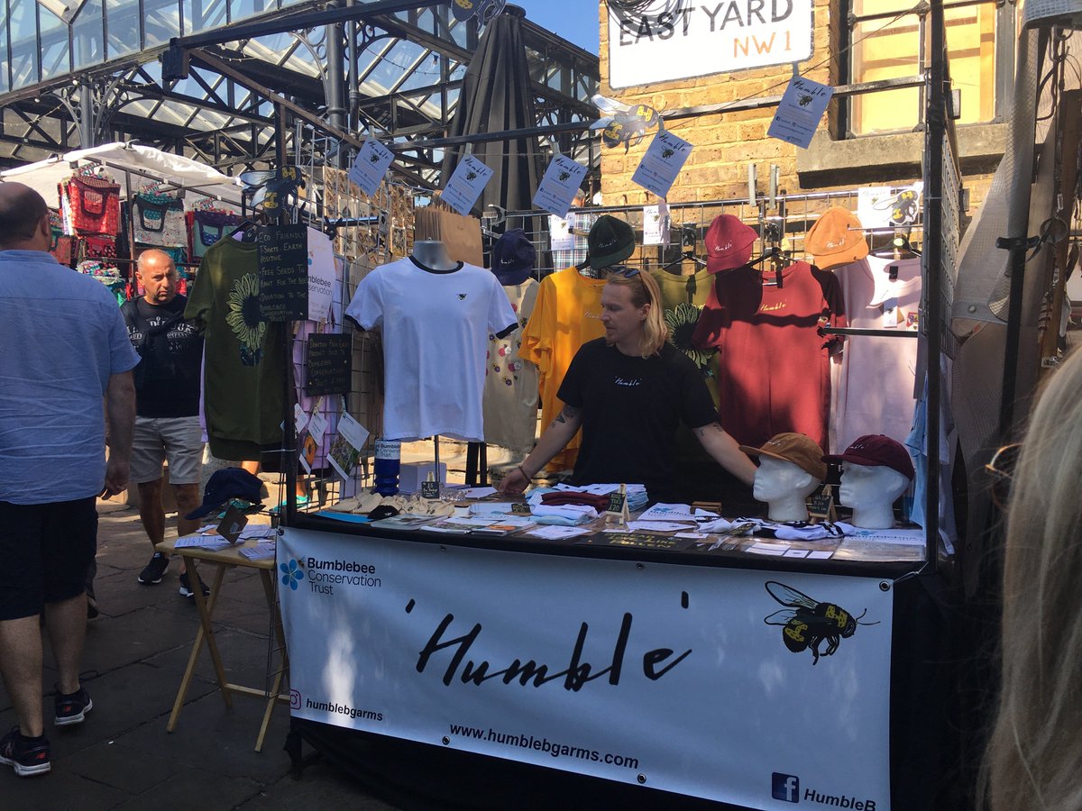 BumblebeeTrust's tweet photo. Our lovely corporate @humblebgarms will be at @CamdenMarket tomorrow 10am - 4pm, so you can browse their sustainable clothing range and they will also be selling some @BumblebeeTrust merchandise! #bumblebees #conservation https://t.co/3BOLVXB1vj