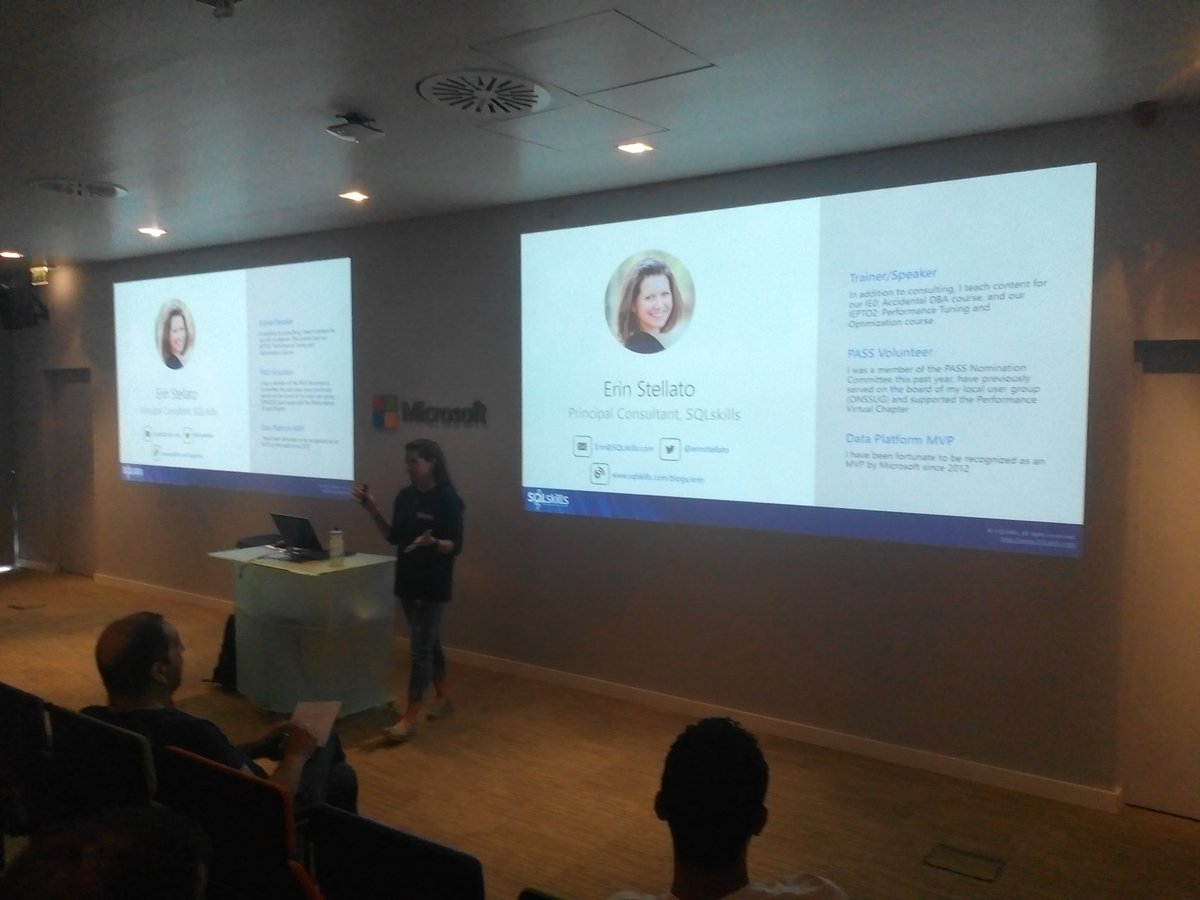 ciistiado's tweet image. #sqlserver #querystore goodness with @erinstellato from @SQLskills at #sqlsatPortugal