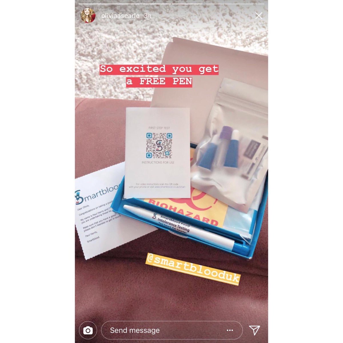 smartblooduk's tweet photo. Taking the Smartblood test is quick and easy. Your test kit includes a simple blood collection device, return envelope...even a free pen! 🖊 https://t.co/7xSVDORTSJ