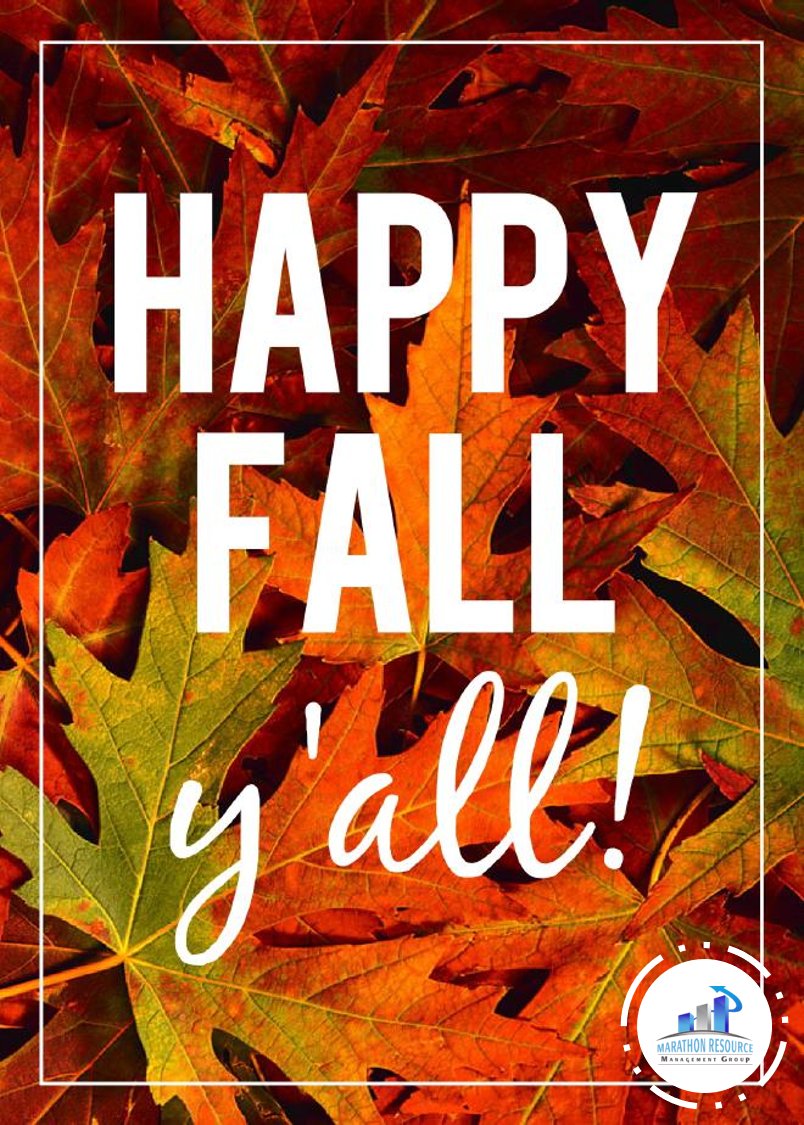 MarathonRMG's tweet photo. Happy First Official Day of Fall! 
#Fall #BringOnThePumpkinSpice #MRMG https://t.co/SyzTdUB3Pe