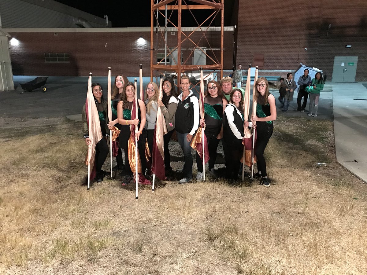 LanderGuard's tweet photo. Finished with their halftime performance at the homecoming game @LanderSchools https://t.co/kxQ2sJQSNz