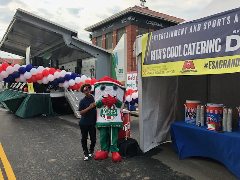 We’re celebrating with @eventsdc and @mayor_bowser!  The Entertainment & Sports Arena is here!  Come see and get some #ritasitalianice!  Tag the day away with  #capitolhillritas #esagrandopening