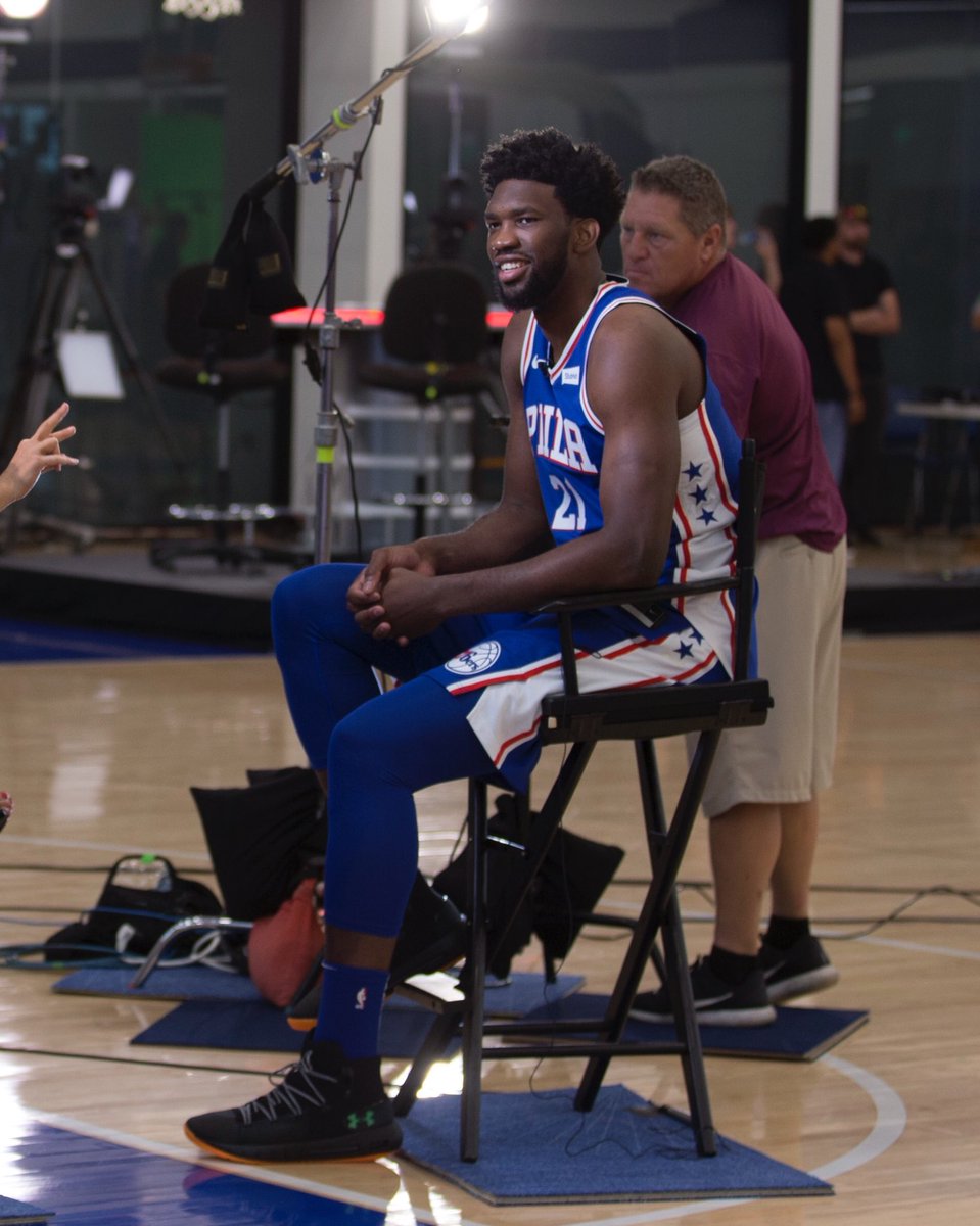 B R Kicks On Twitter Joelembiid Wearing Under Armour Sneakers At Sixers Media Day