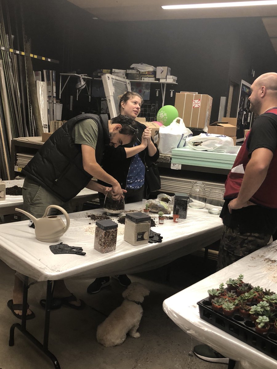 esthephanie__'s tweet photo. Getting all your plant questions answered while making your very own terrarium at Upper West Side! 🌱🌵😁 #lovewhereyouwork #terrarium #loweshomeimprovement https://t.co/xeVV3acnXe