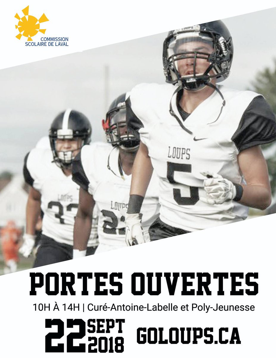 GoLoups's tweet photo. Journée "Portes ouvertes" aujourd'hui. Les Lois sont présents à CAL, Poly-Jeunesse et l'Odyssée des jeunes. 10h à 14h. #cslaval https://t.co/A2xonvMWY3