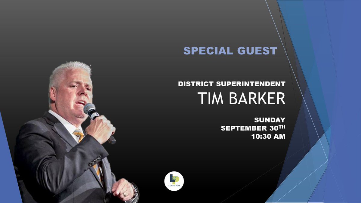 tlipcc's tweet photo. We are delighted to announce Tim Barker, AG. District Superintendent, as guest speaker during the morning service September 30, @ 10:30 am. For more info on service times, contact us at (361) 853-9840. #TimBarker #GuestSpeaker https://t.co/SXCifwlwzy