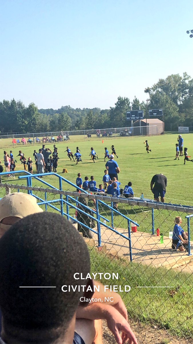 Fun morning at the Clayton Civitan flag football games watching the future of @THEClaytonHS hard at work! 🏈 #ClaytonALLin #CometsALLin