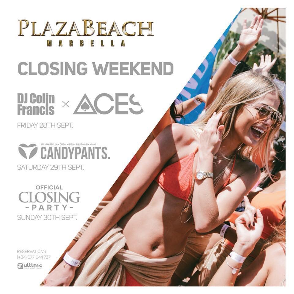 PlazaBeach_'s tweet photo. 2018 SUMMER CLOSINGS! ☀️🎉
.
.
BOOK NOW:
📞 WhatsApp +447790700075
📩 Book@plazabeachbanus.com https://t.co/JHPVy0fQiJ