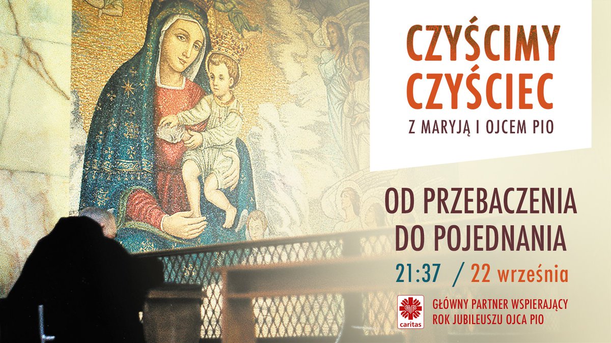 CaritasPolska's tweet photo. 🙏Tej nocy z Maryją i Ojcem Pio czyścimy czyściec – zapraszamy do udziału i oglądania TRANSMISJI Z KAPLICY CUDOWNEGO OBRAZU! 🙏 https://t.co/tfd18Jmqoc
@JasnaGoraNews @ABP_PL #RokOjcaPio #OjciecPio https://t.co/Ngb2MMb3LN