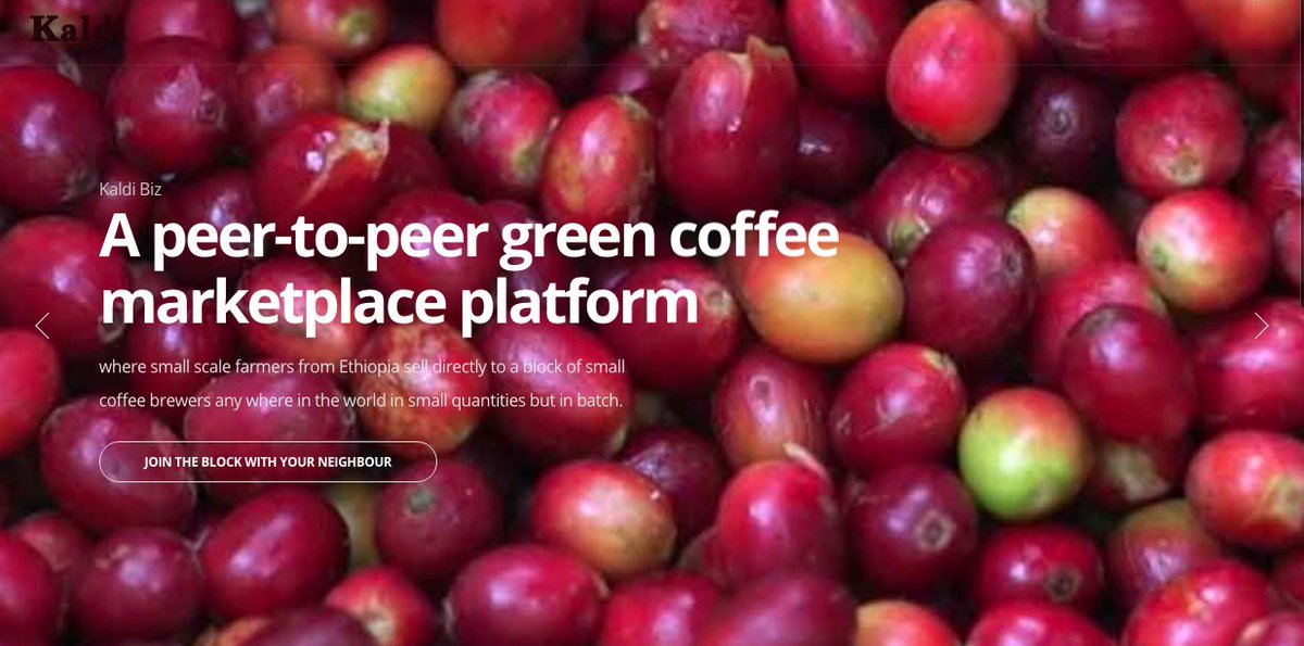 Kaldibiz's tweet photo. We, at Kaldi Biz -https://t.co/yqypxbeaER - , are working to develop a peer-to-peer green #Coffee marketplace platform that is powered by #Blockchain technology to streamline the supply chain from #Ethiopia's coffee growers farm to small coffee shops' countertop. https://t.co/txoKp9lxqx