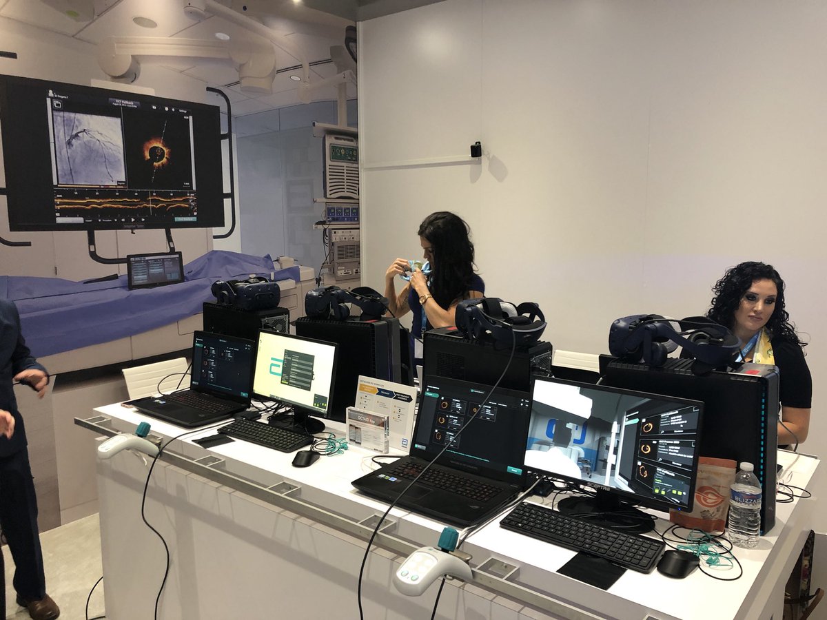 PrecisionPCI's tweet image. Good morning #TCT2018 Come by the @AbbottCardio booth and check out our interactive virtual reality Cath Lab with hands-on OCT training. Amazing technology! #Cardiotwitter #PCIOptimization #PrecisionPCI #VIVEvirtualreality