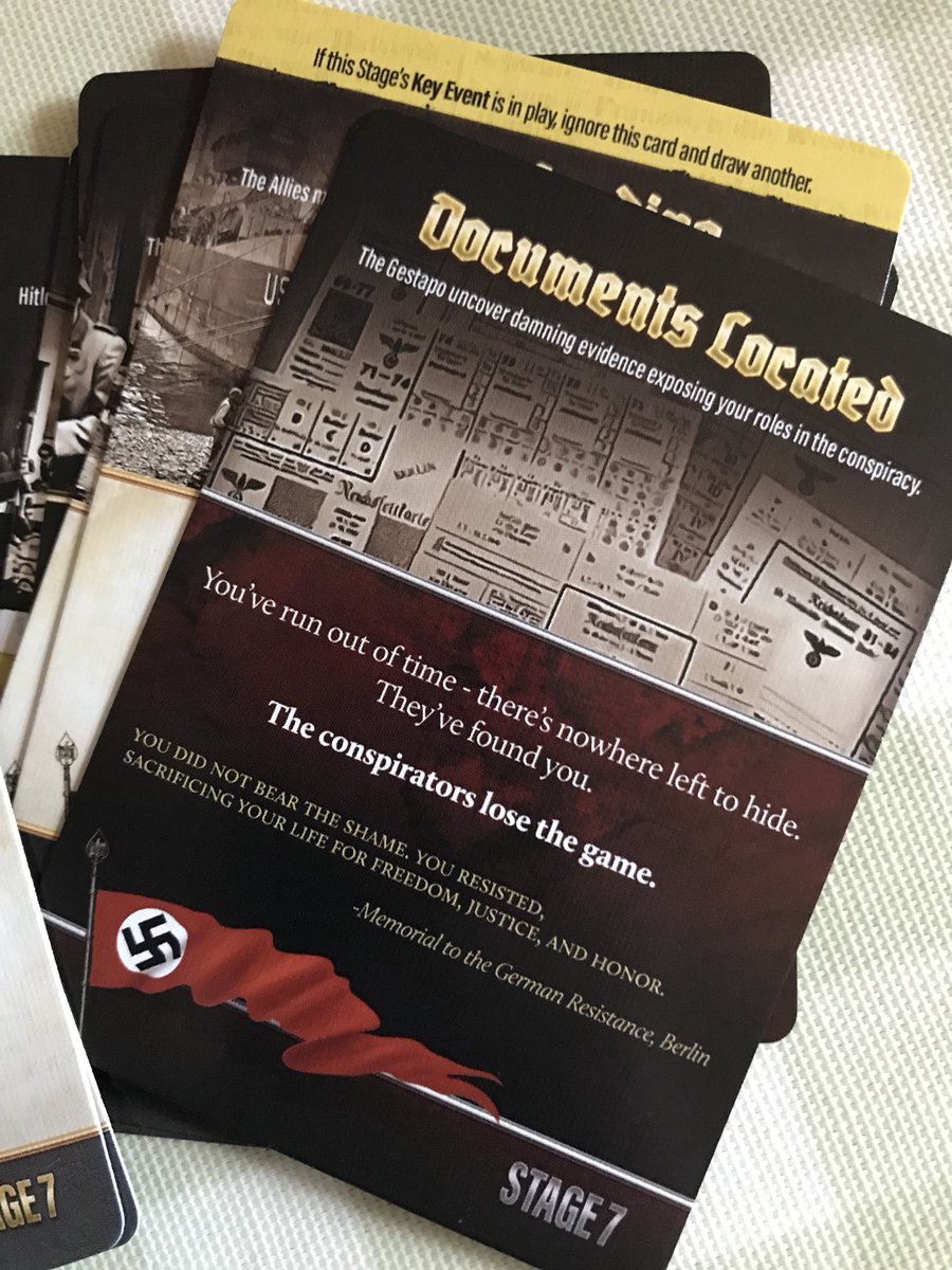 tabletop_review's tweet image. How do people feel about game ending event cards like this? #BlackOrchestra #AutoLoss