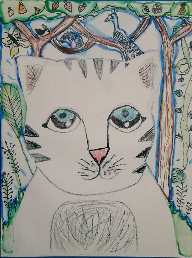 MsParksArts's tweet photo. More students finished their Jungle Cat projects Friday!! This Rousseau & Maxo inspired project lasted longer than expected, but the results were definitely worth it. My Ss learned so much & did a great job! #arted #MCSSPride #FabArtsFri @theartofed #elementaryart @MadCoSchools https://t.co/5DDvwKExw7