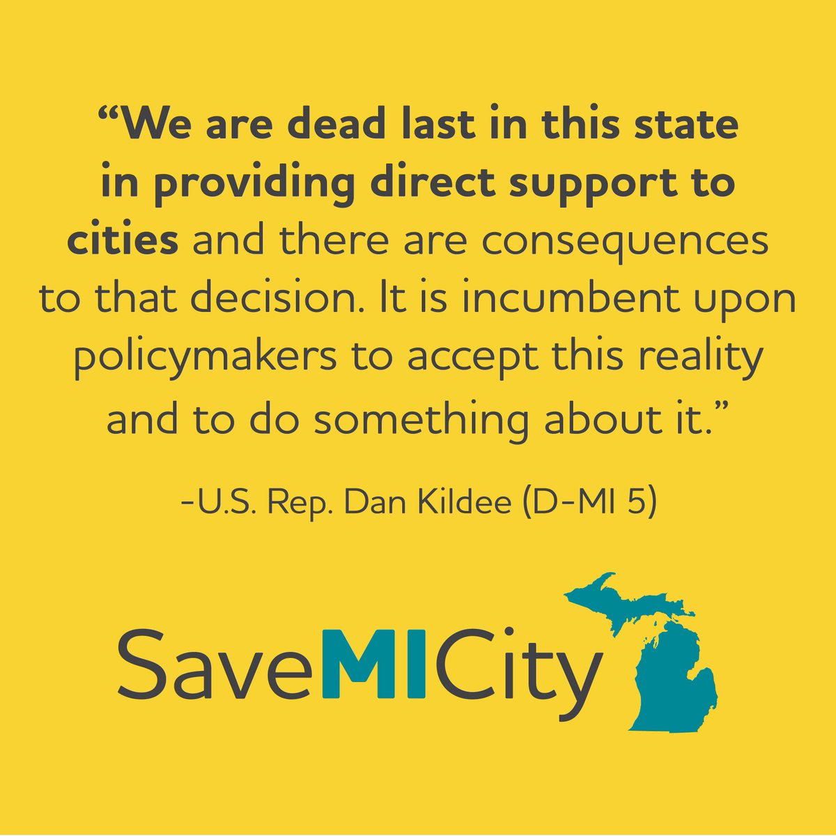 SaveMICity's tweet photo. We agree with @dankildee #SaveMICity #LoveMICity #SupportMICity https://t.co/3hNUVr0RGs