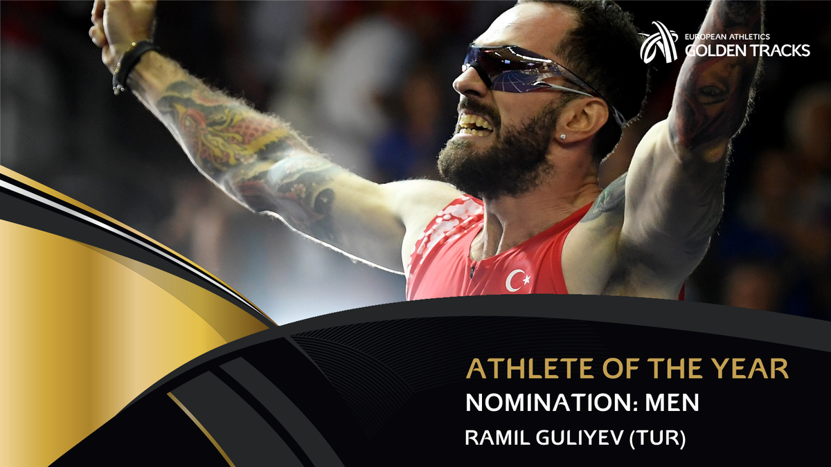 RT to vote for Ramil Guliyev as your male Athlete of the Year!

Guliyev won the European 200m title in Berlin in a championship record of 19.76, missing the European record by just 0.04. 

Voting closes at 12.00 CET on Friday 5 October.
#GoldenTracks