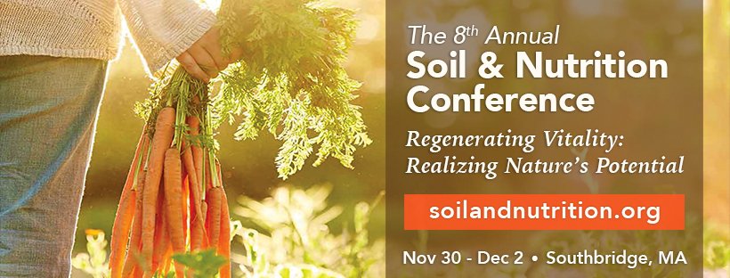 JustOneOrganics's tweet photo. Excited to be sponsors of The Soil and Nutrition Conference SNC2018, you'll see our team there! 🌱

https://t.co/9rCuIAksxe
#regenerativeagriculture #JustOne #realfood #bionutrient