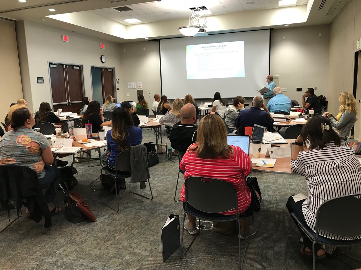 mgacsa's tweet photo. Up and ready to learn this morning about today’s topic, “State and Federal Laws Related to Personnel Administration,” at ⁦@ACSA_info⁩’s Personnel Administrators Academy in Visalia hosted at the Tulare COE - fascinating learning in store for us!! https://t.co/WPMBvjKnlC