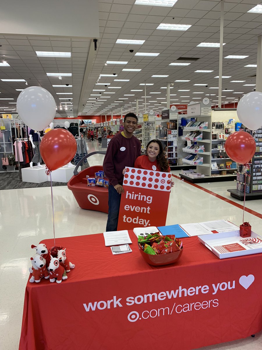 JustinBarnum_KC's tweet photo. Stop in to see @Awista_Target and team for our Hiring Event!! Today and tomorrow from 10a-6pm!! #HolidayDomination https://t.co/ayi0k6NUsd