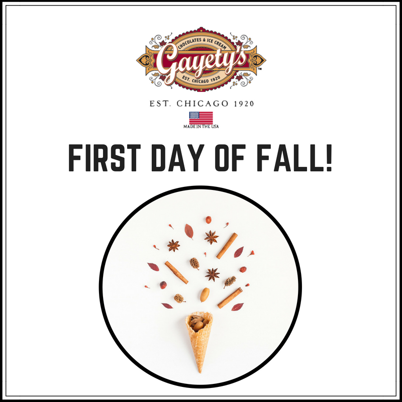 GayetysChoc's tweet photo. It may be the first day of fall but it’s also national ice cream cone day! Hold on to the last little bit of summer with some ice cream today! https://t.co/j24d9ODPGE