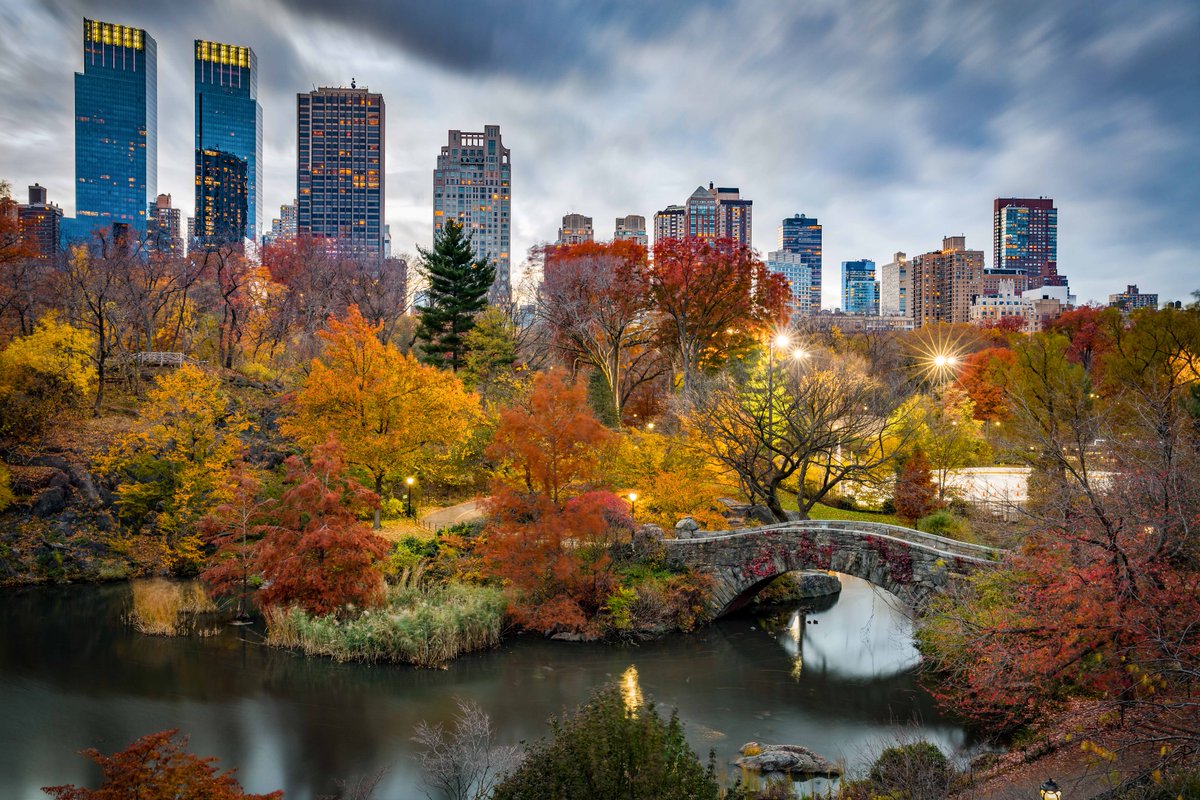 The leaves are falling again in our favorite city. Happy first day of Autumn! 🍂 #eosnomad