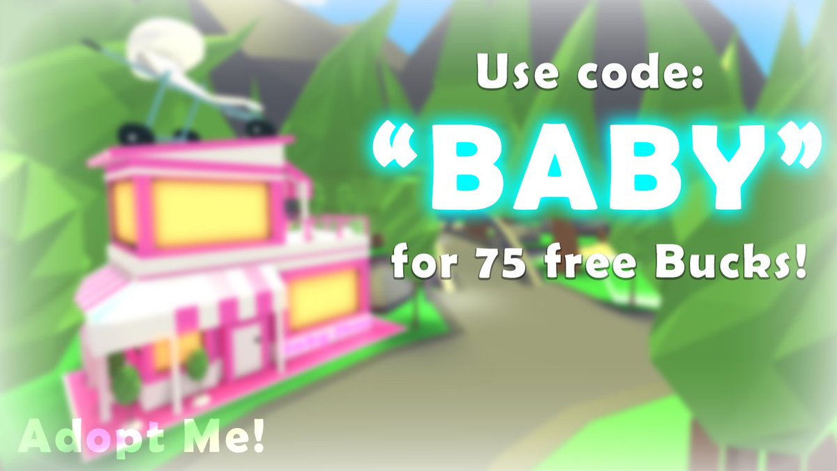 Fissy On Twitter To Celebrate The Big Adoptme Update Use Code Baby For 75 Free Bucks And Don T Forget To Retweet To Share With Your Friends Https T Co 3tk6tadnfy - twitter roblox newfissy get robux right now