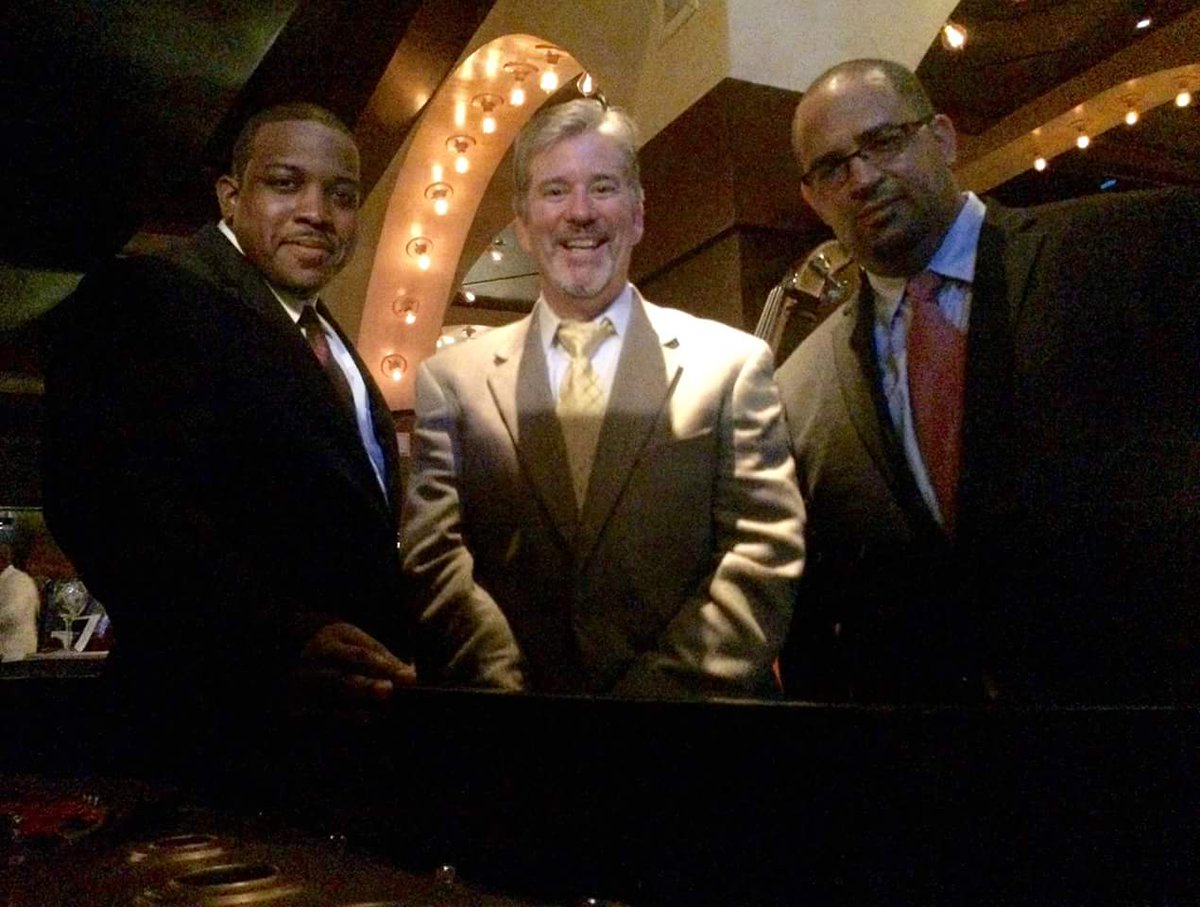 HMPmusic's tweet photo. Hansen's Garden District Band at Houston's Restaurant New Orleans 6:45-9:45pm tonight Sat Sept 22nd (7 nights a week for nearly 13 years) Classic Standards, Original Compositions, Latin-jazz - pure enjoyment. Featuring great jazz pianists, bassists with David W. Hansen - drumset https://t.co/qcyKhPoUqv