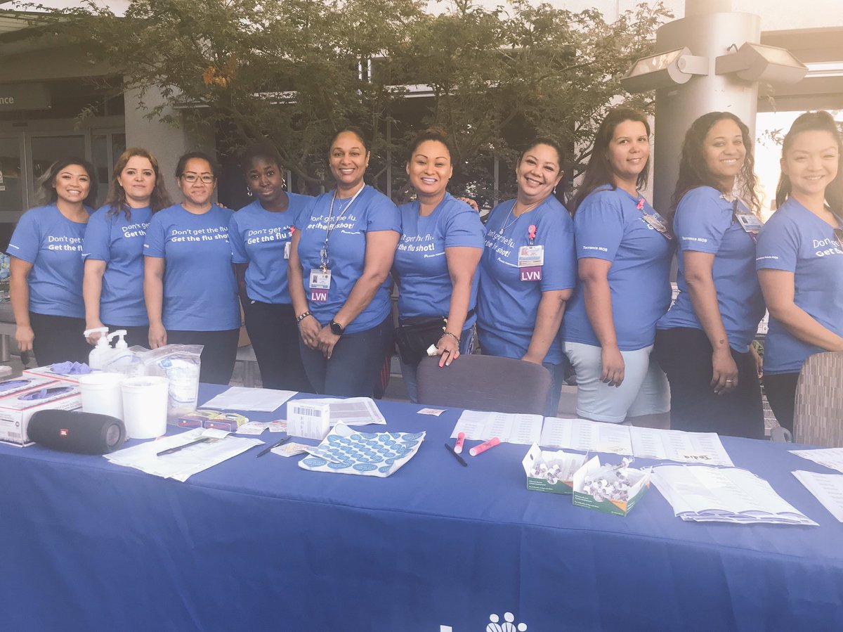 reddyaharini's tweet photo. Come get your #flushot today at the #TorranceMOB @KPSouthBay from our amazing #TorranceMOB and #MBMOB staff! Look at those welcoming smiles - how can you resist! #flushot saves lives. Don’t delay! Find more locations at https://t.co/75D62YEAvS https://t.co/HIsGwxWZz6