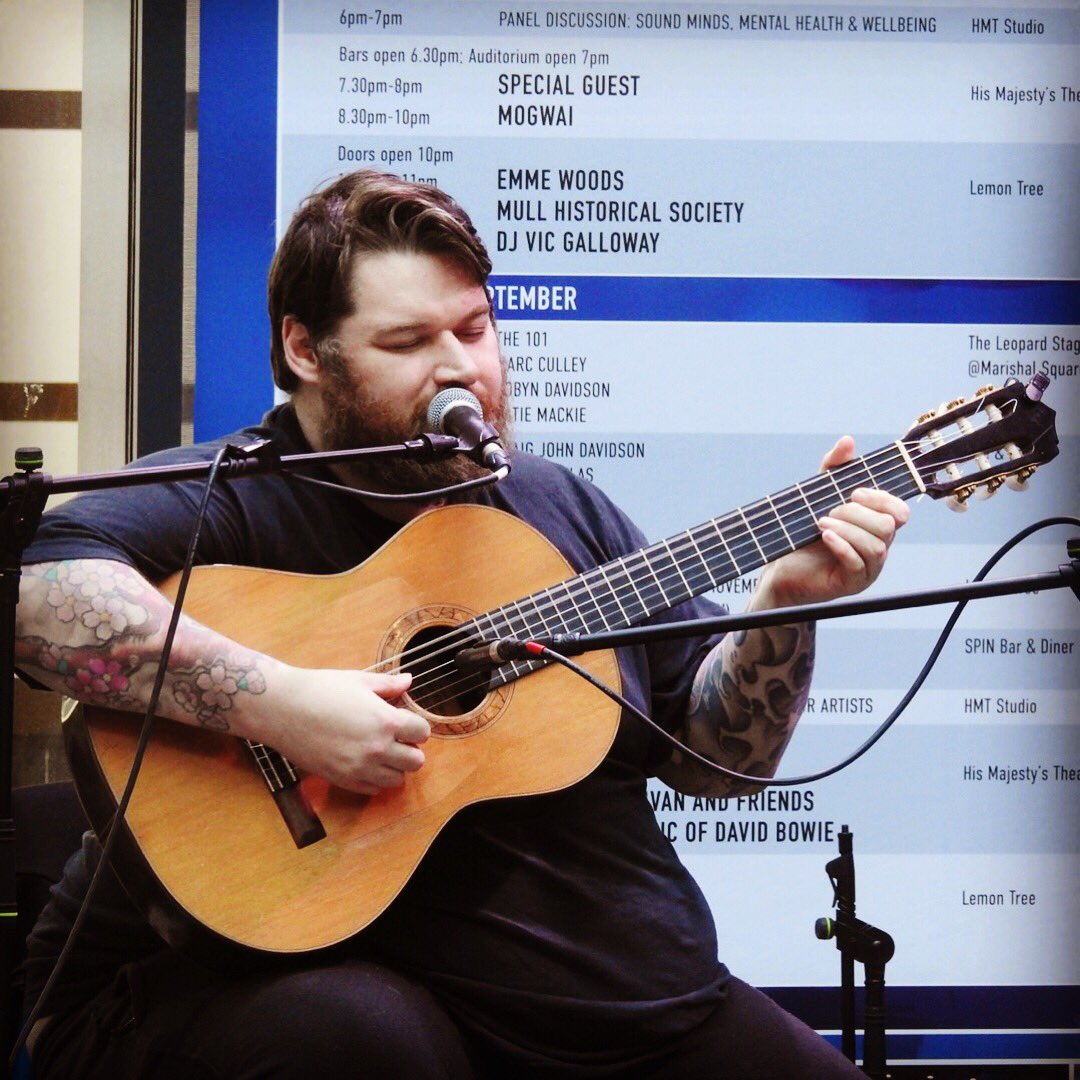 APAWhatsOn's tweet photo. RM Hubbert playing the Leopard Stage as part of #truenorth18 Brilliant secret gig!
#aberdeenperformingarts #rmhubbert #leopardstage #shhh #secretgig https://t.co/1VUZlKhaWu