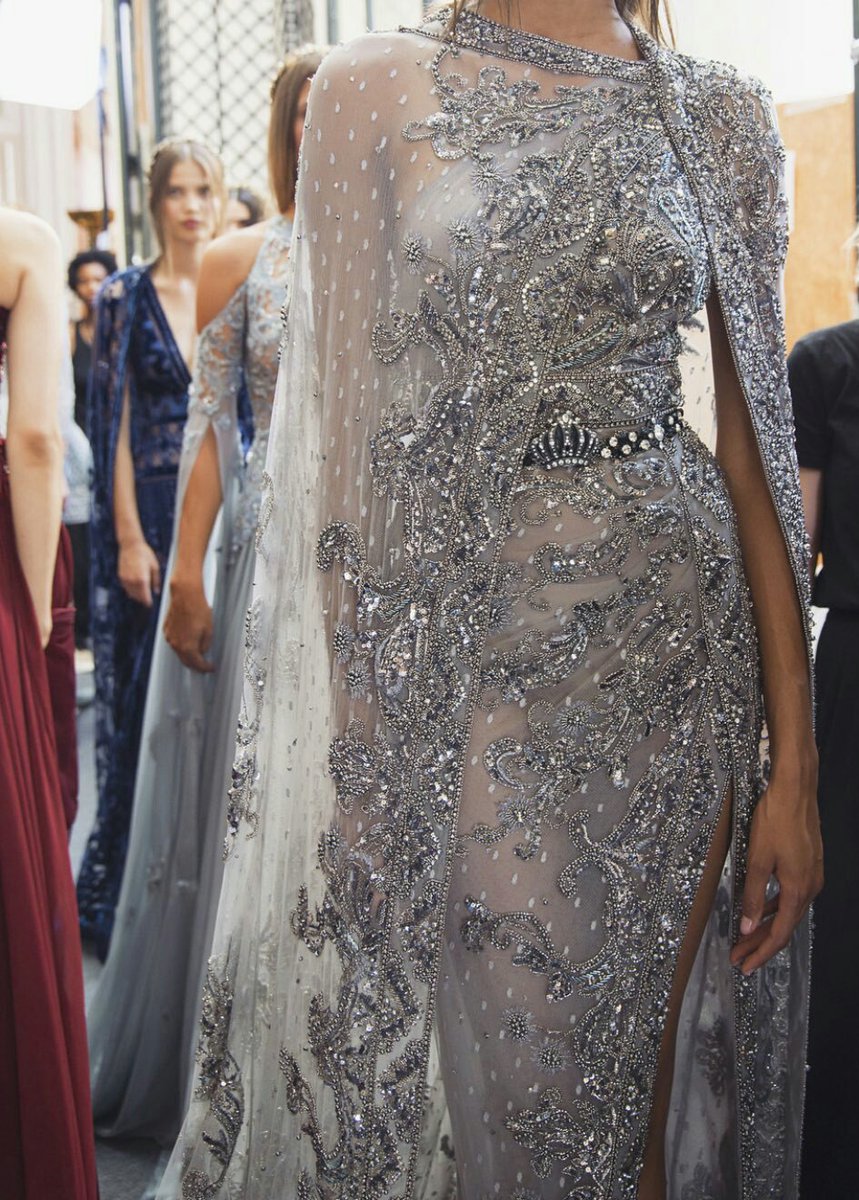 FashionweekNYC's tweet photo. Exquisite Details from the Zuhair Murad Fall 2018 Couture Collection 😍😍😍 https://t.co/1EUMhlpfIt