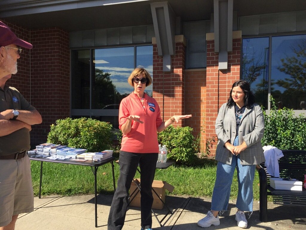SuzanneBump's tweet photo. It's the person to person contact that drives our Commonwealth forward. Getting out &amp; talking to our neighbors - that is what we need right now. 

#TeamBump2018 hit the doors today in #NewBedford for fearless Democrats up &amp; down the ticket. #mapoli #TogetherForNovember https://t.co/2ftpMArLn2