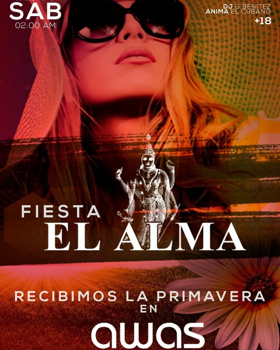 ComplejoAwas's tweet photo. 🌸🌹 SÁBADO 22🌼🌺
⏩FIESTA EL ALMA ⏪
🙌🏼Recibimos la primavera como lo hacíamos antes🕺🏾 #VuelveElAlma (+18)
#ExplotaElAlma💥 #PrimaveraEnAwas🌺
#ComplejoAwas https://t.co/vUbxNMDYVy