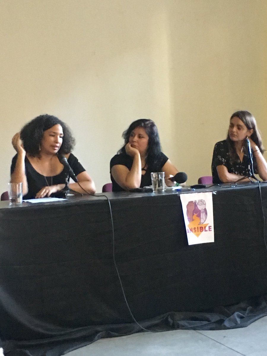 YaniaConcep's tweet photo. #Marialis hablando sobre la figura de las mujeres en el ciber punk y la ciencia ficción. #cifilatam #AnsibleFest @AnsibleFest https://t.co/tUfZshQSVl