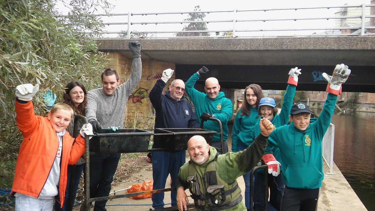 nenescape's tweet image. Here's some of the team who helped, and part of the hoard of rubbish we collected!
