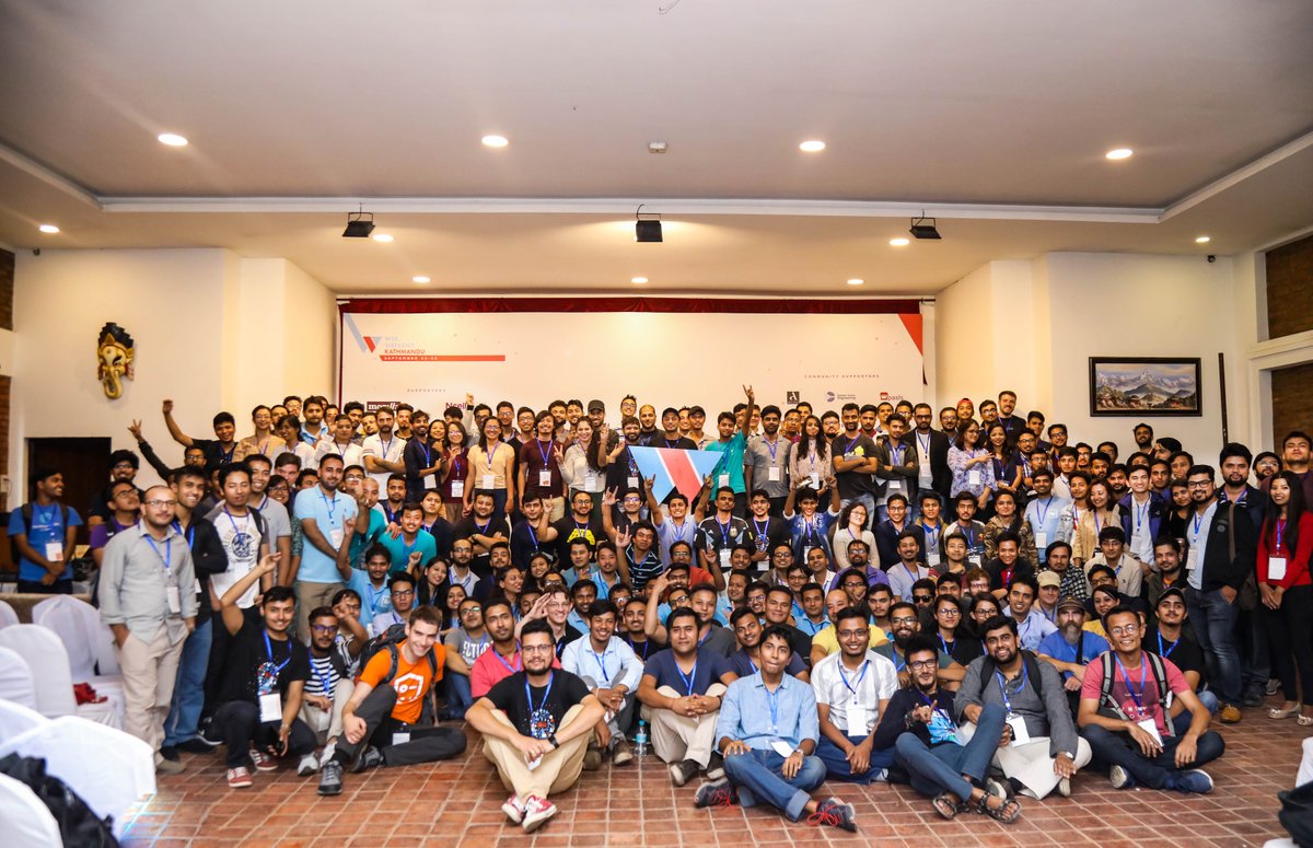 web weekend kathmandu 2018 attendees at the (almost complete) group photo.
