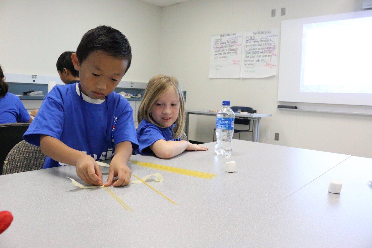 NASA_Aerospace's tweet photo. #BEST students are getting ready to build a tower. Can your tower withstand and hold a BIG marshmallow?!! https://t.co/4KxMLkJ1Vl
