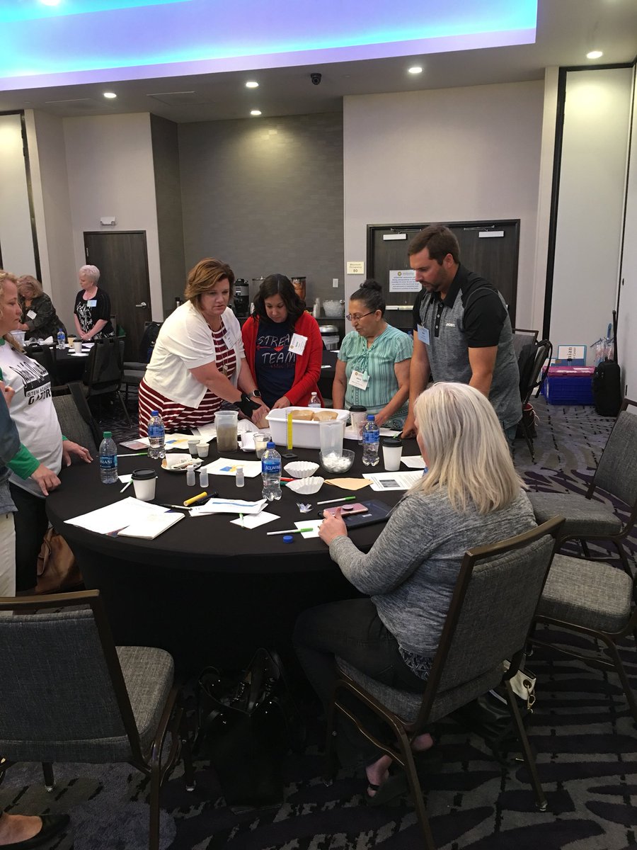 AmyLWDAmico's tweet photo. Engineers working with teachers to filter water #STEM #EducationMatters #ourfutureis #collaboration #saturday #PD @SmithsonianScie @STEM_Queen https://t.co/PKcTvz1sny