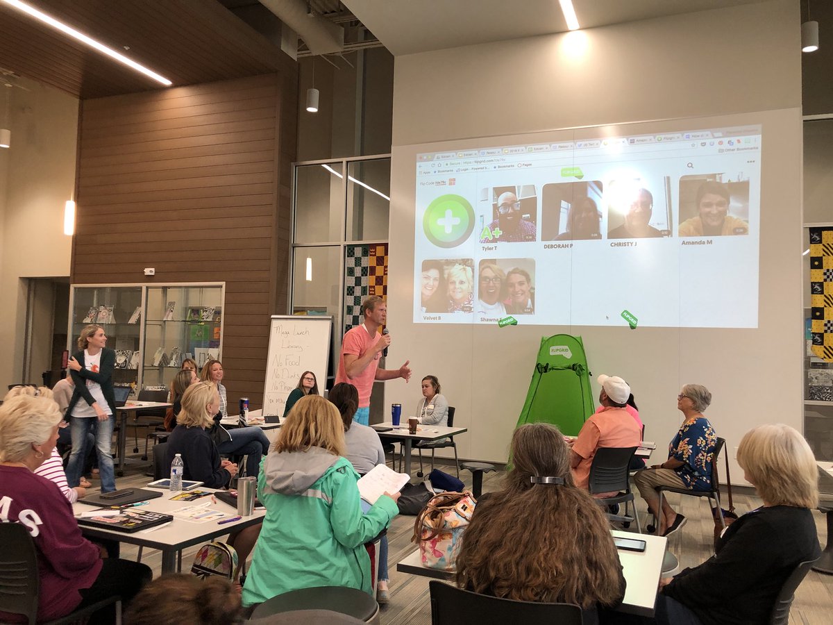 Smackdown &amp; @Flipgrid reflections are a great way to end the day!! #edcampPCTX