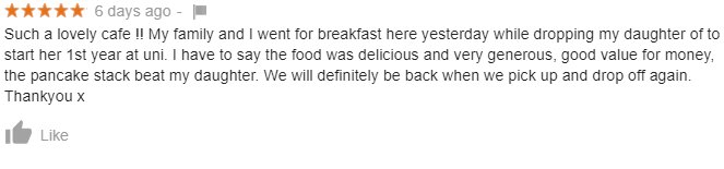 Glory Hallelujah! Six five star reviews in a week (from real people cos they're on Google). What are some Sheffielders missing out on. We're open tomorrow from 9.30. I thank you. 

#sheffield #broomhill #cafe #breakfast #notjustbreakfast #substanceoverstyle