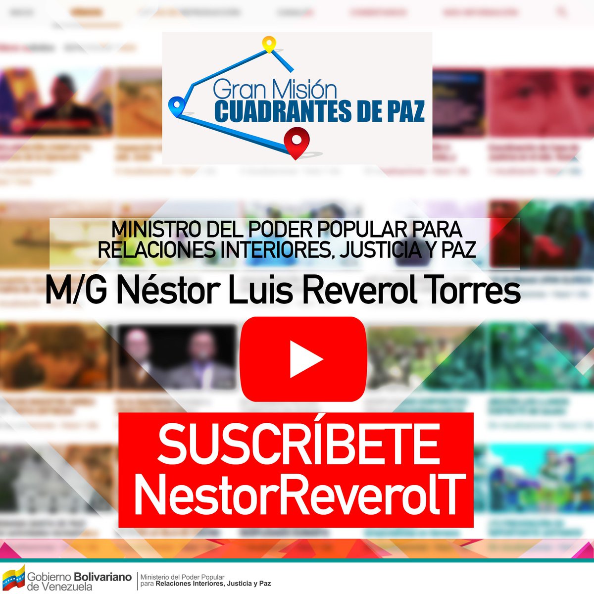 NestorLReverol's tweet photo. En el canal de YouTube del Ministro @NestorReverol encontrarás todos los reportajes y trabajos especiales en materia de seguridad y prevención.
..¡Suscríbete y mantente informado! https://t.co/bqFYk7l7I7