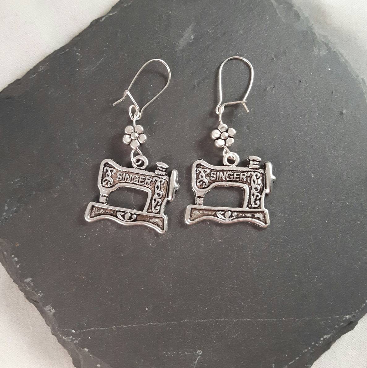 Top 10 of Glitterarti: Bestsellers.  In 10th place Sewing Machine Earrings.  Have you got a pair? Share a picture.  #sewing #SewingGift #etsy #merseyetsyteam #top10 #bestsellers #giftideas