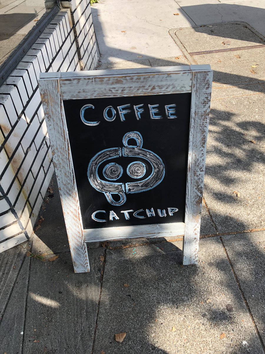 CoffeeCatchup's tweet photo. Getting our day started with fine ☕️ from our friends at @RasaMott - we’re looking forward to our discussion today from 11a-12p at Adeline’s Lab. Today’s hosts at @CamoMarkLewis @ChrisPieri @scottragle and @GraceIngland https://t.co/2ZQauVjdyZ