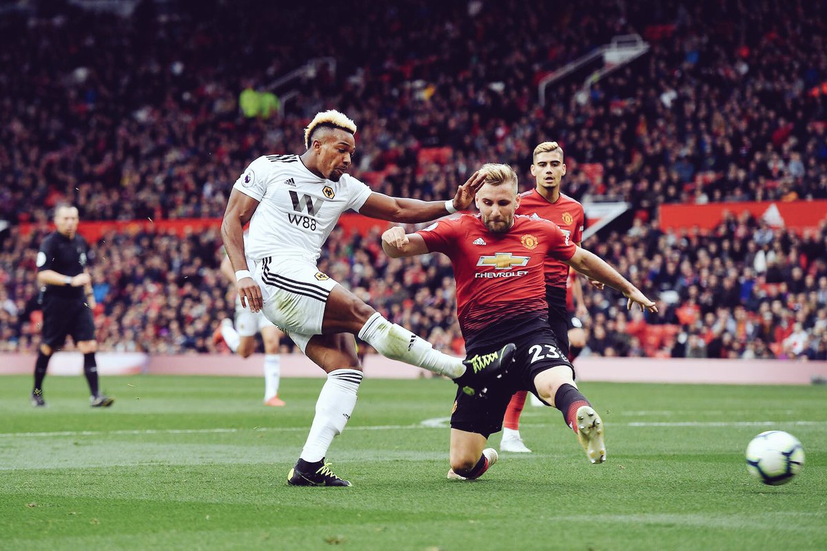 AdamaTrd37's tweet photo. Proud of the way we played as a team today at Old Trafford. 🐺

#WeAreWolves #Wolverhampton https://t.co/5Z8ed00JSR
