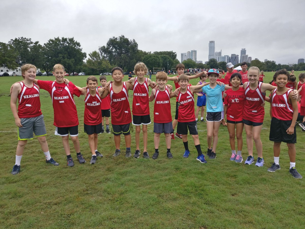 KealingXC's tweet image. Great race today and congratulations to Kealing, St Theresa, O'Henry, and Austin Speedsters on a fun and wet cross country adventure!