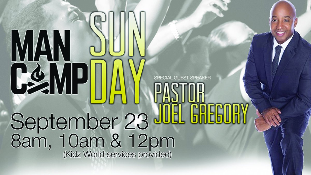 fccphoenix's tweet photo. Tomorrow is Man Camp Sunday with special guest Pastor Joel Gregory! 
Come expecting a move of God!
We'll see you at the 8am, 10am, &amp; 12pm services. 
Children's services are available at all 3 services tomorrow. 

#MC2K18
#Model Men https://t.co/XJT9Bdb7Xu