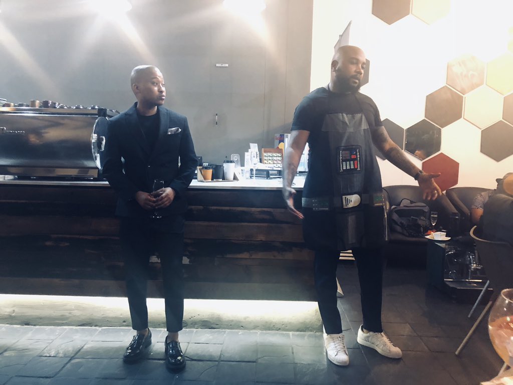 KK_Maitisa's tweet photo. A night of dining and getting spoilt! Looking forward to all the food! Thank you @KatlegoMolaolwa @SHOWtibzLOVE in collab w/@MyKitchenSA @ManMagSA | #ManInFood #ManMagSA #MyKitchenSa #CafeTibz https://t.co/sJxp5funik
