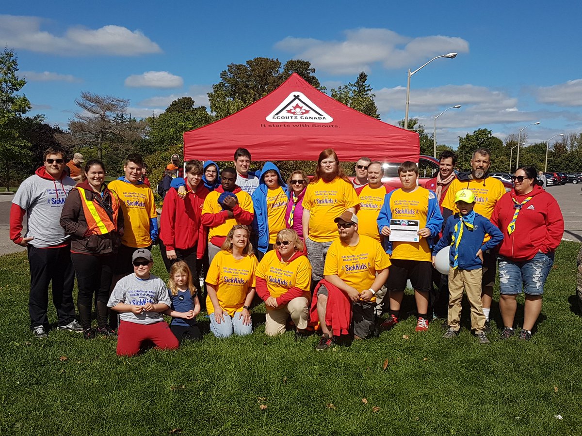 JuneFry061663's tweet photo. @8thAjaxScouts at the @sickkids walkathon in @TownOfAjax https://t.co/1E2MProJOO