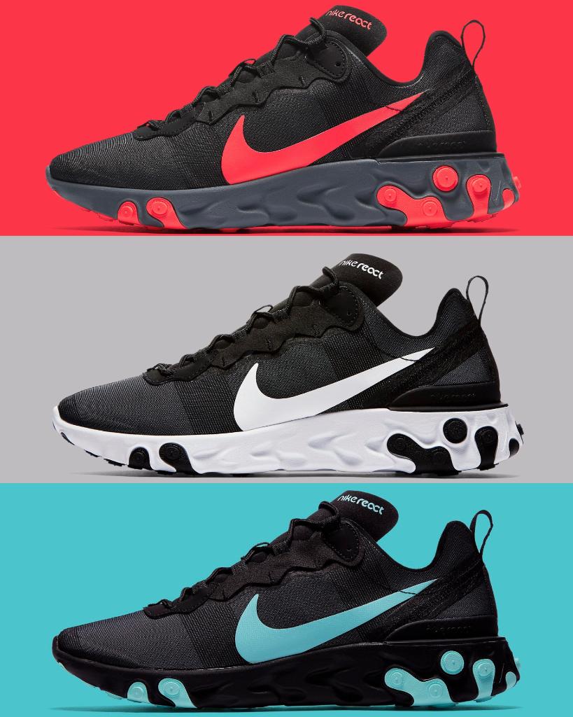 Productividad Desde novia Foot Locker on Twitter: "Choose an Element. #Nike React Element 55  Launching 9/29 at Foot Locker! https://t.co/jyhkun2hHH" / Twitter