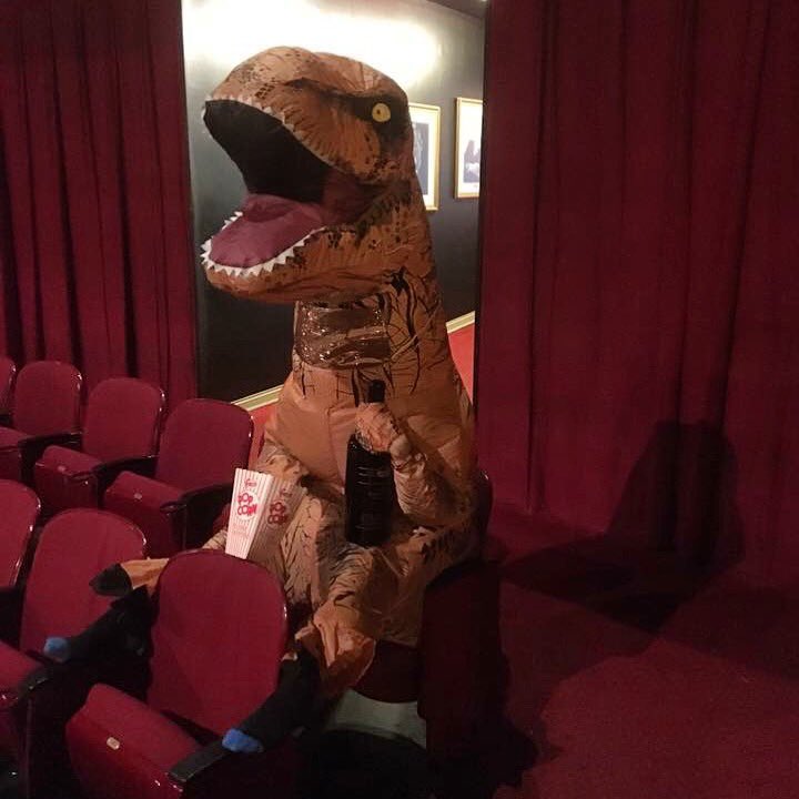 All are welcome here.
Come as you are. 
Popcorn, wine, and Great shows all weekend.